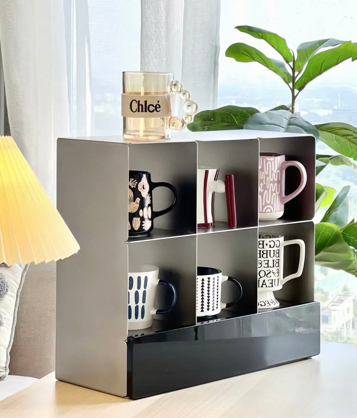 NORDEN Ryll — Steel & Walnut Desktop Shelf