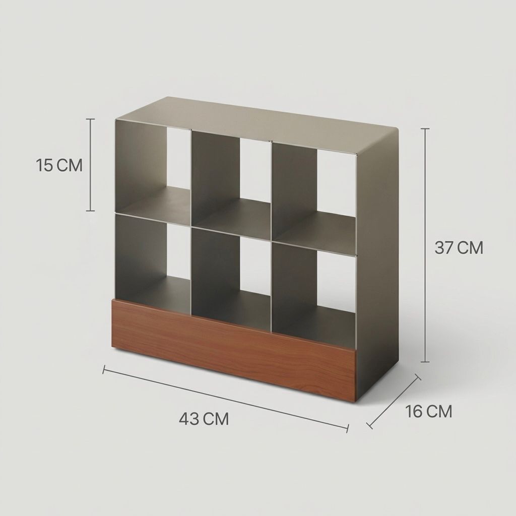 NORDEN Ryll — Steel & Walnut Desktop Shelf
